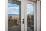 Downstairs double doors to outside and Mt. Views